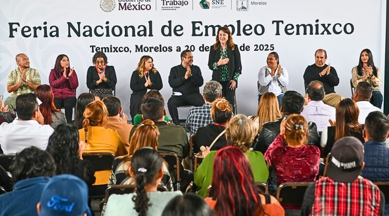 La Feria Nacional del Empleo en Acatlipa reunió a 26 empresas con más de 400 vacantes, marcando un nuevo récord en generación laboral en Morelos.