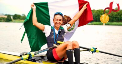 La mexicana brilló con un tiempo de 7:34.51 y conquistó la medalla dorada en single scull peso ligero en Varese; la dupla mixta también logró plata para México