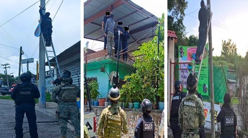 En siete meses retiraron 135 cámaras ilegales usadas por grupos delictivos para vigilar a autoridades y calles en municipios clave de Morelos.