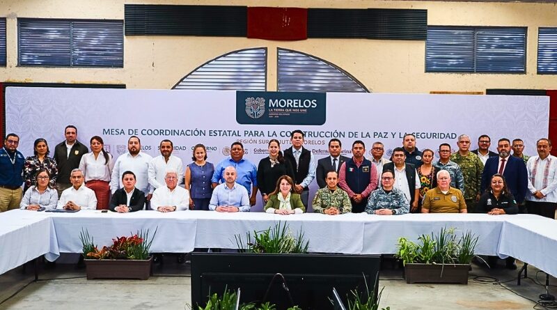 Gobierno estatal y municipios acuerdan acciones en seguridad, infraestructura y servicios para fortalecer el bienestar en la región sur de Morelos